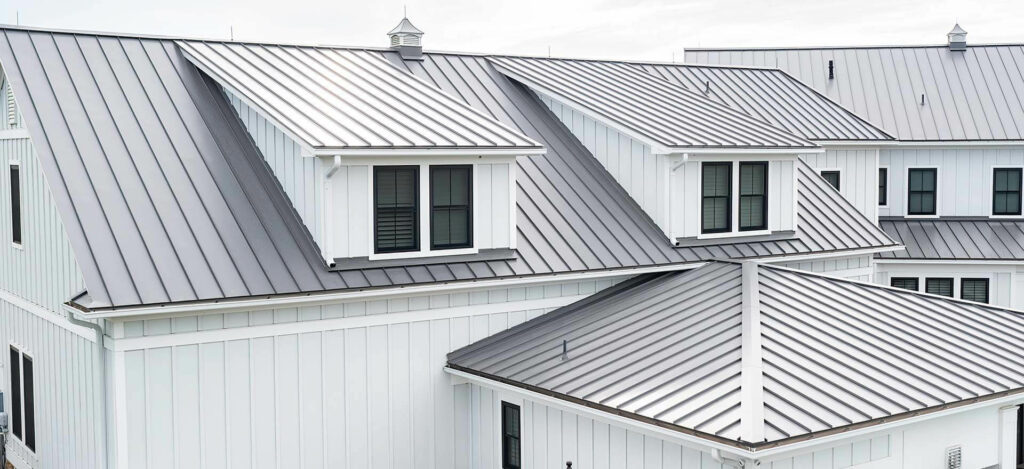 SentriClad Metal: Slate Gray & Andrews Roofing’s Rapid Rain 56X Gutter ...